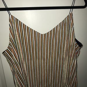 Multi-Colored Striped Cropped Cami - Never Worn